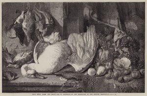 Cygne mort, gibier et fruits - William Duffield